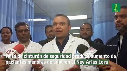 Falta de cinturón de seguridad produce aumento de pacientes menores de edad en el Ney Arias Lora