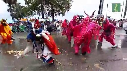 Un vistoso Desfile Nacional de Carnaval que resistió la lluvia