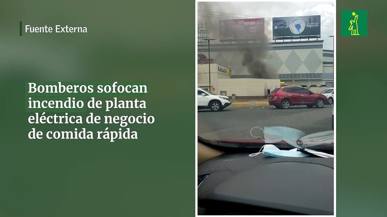 Bomberos sofocan incendio de planta eléctrica de negocio de comida rápida