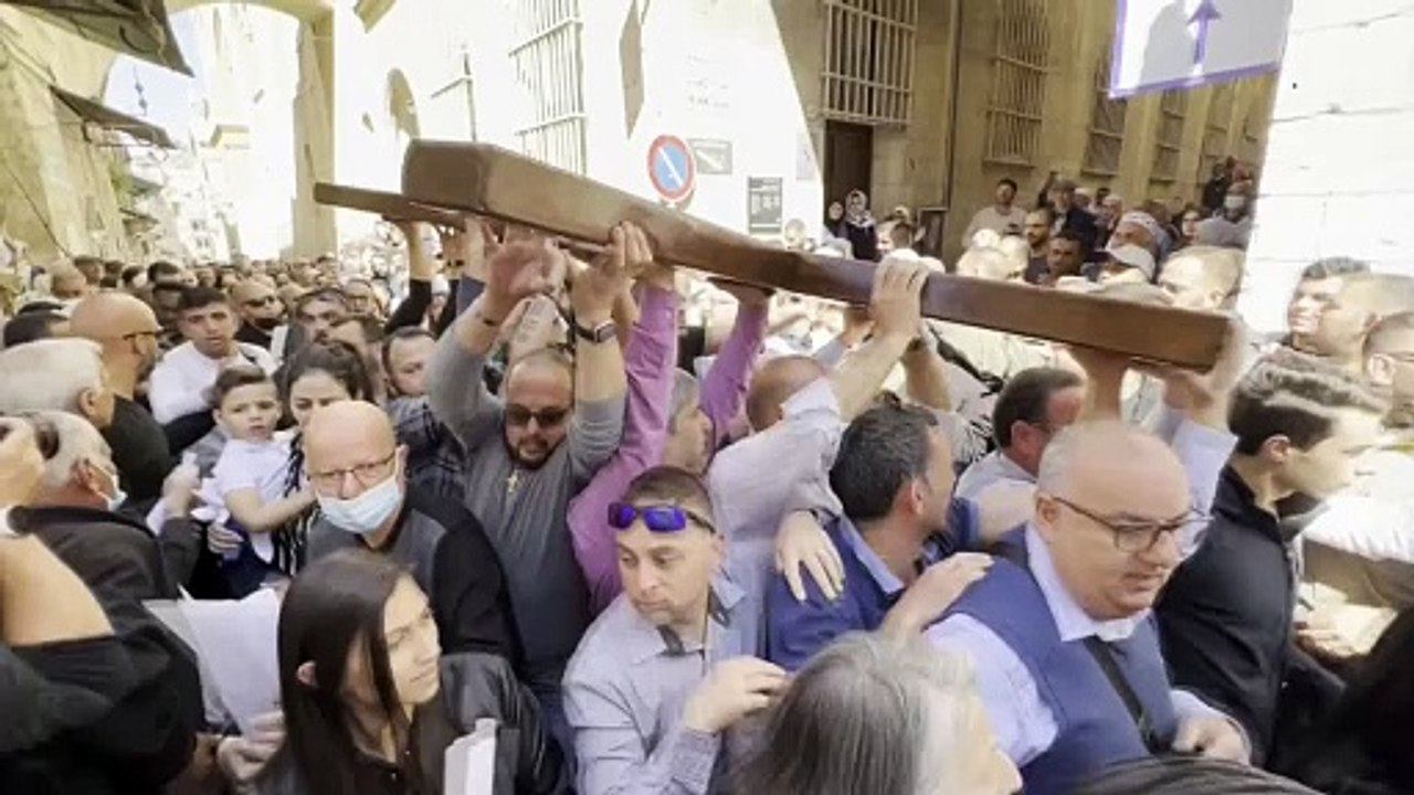 La violencia en Jerusalén mancha las celebraciones del Viernes Santo