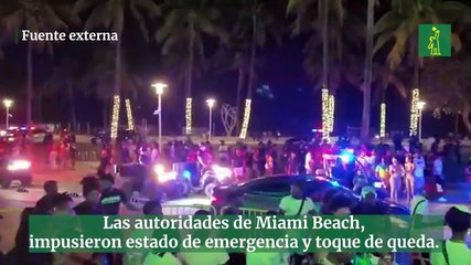 Tiroteo en Miami Beach deja a tres personas heridas en Spring Break.