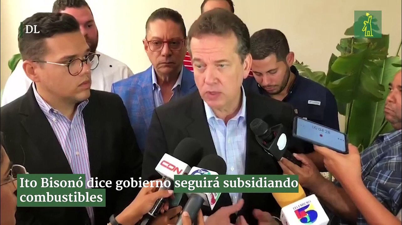 Ito Bisonó dice gobierno seguirá subsidiando combustibles