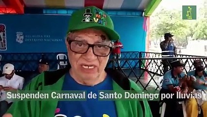 Suspenden Carnaval de Santo Domingo por lluvias