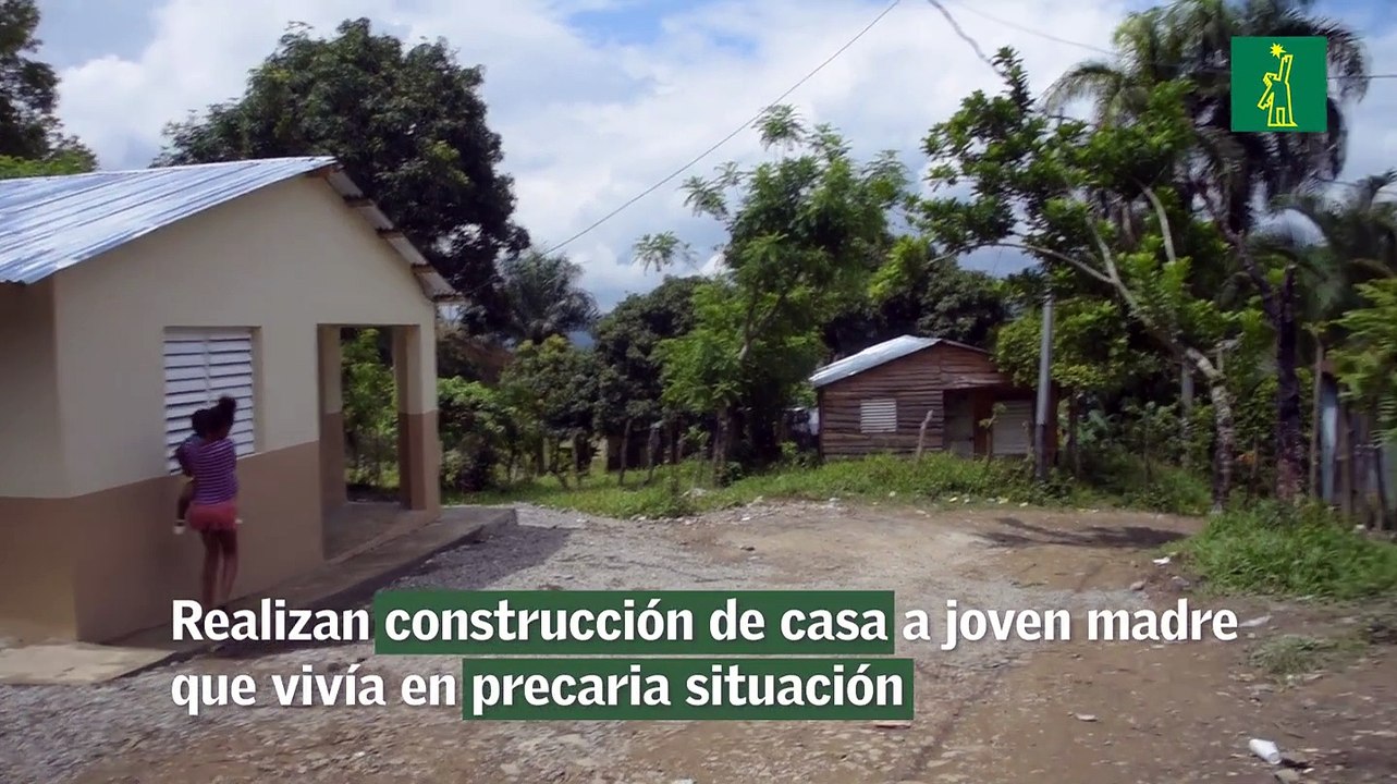 Realizan construcción de casa a joven madre que vivía en precaria situación, image size:1283x720