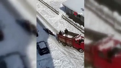 Sinop'ta kar yağışı sonrası renkli görüntüler