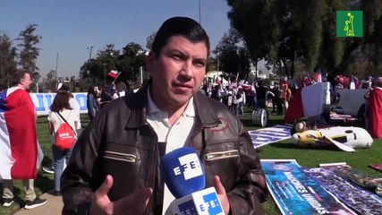 Incidentes en manifestación contra la nueva Constitución en Chile