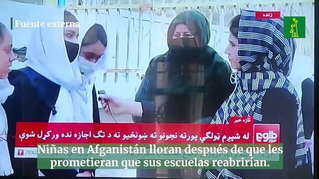 Talibanes afganos cierran escuelas para chicas horas después de abrir