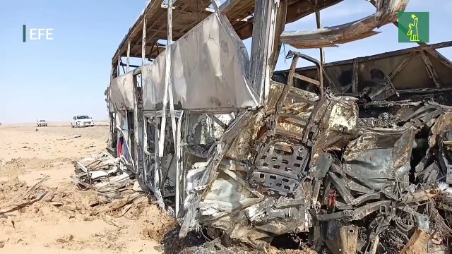 Diez muertos, incluidos cinco turistas, en un accidente en el sur de Egipto