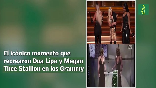 El icónico momento que recrearon Dua Lipa y Megan Thee Stallion en los Grammy