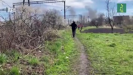 El impacto de un misil en la región de Leópolis compromete el flujo de trenes