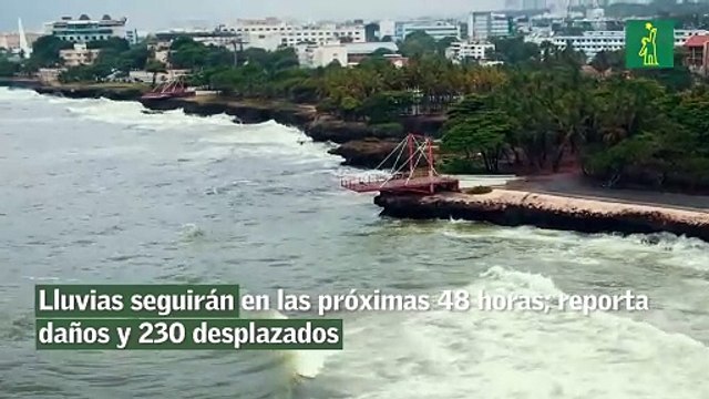 Lluvias seguirán en las próximas 48 horas; reporta daños y 230 desplazados
