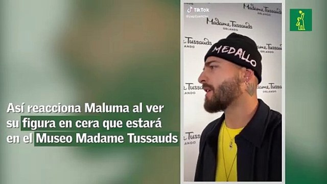 Así reacciona Maluma al ver su figura en cera que estará en el Museo Madame Tussauds