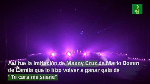 Así fue la imitación de Manny Cruz de Mario Domm de Camila que lo hizo volver a ganar gala de Tu cara me suena