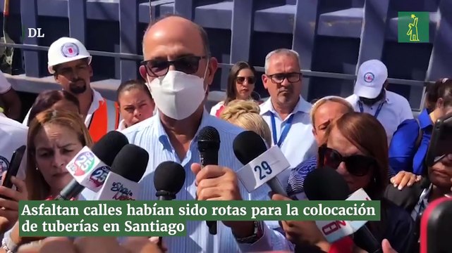 Asfaltan calles habían sido rotas para la colocación de tuberías en Santiago