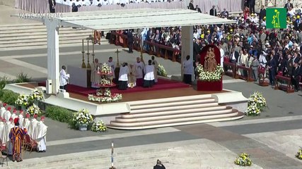 Papa proclamó a la primera santa de Uruguay desde la plaza de San Pedro