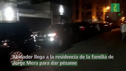Abinader llega a la residencia de la familia de Jorge Mera para dar pésame