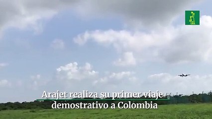 Arajet realiza su primer viaje demostrativo a Colombia