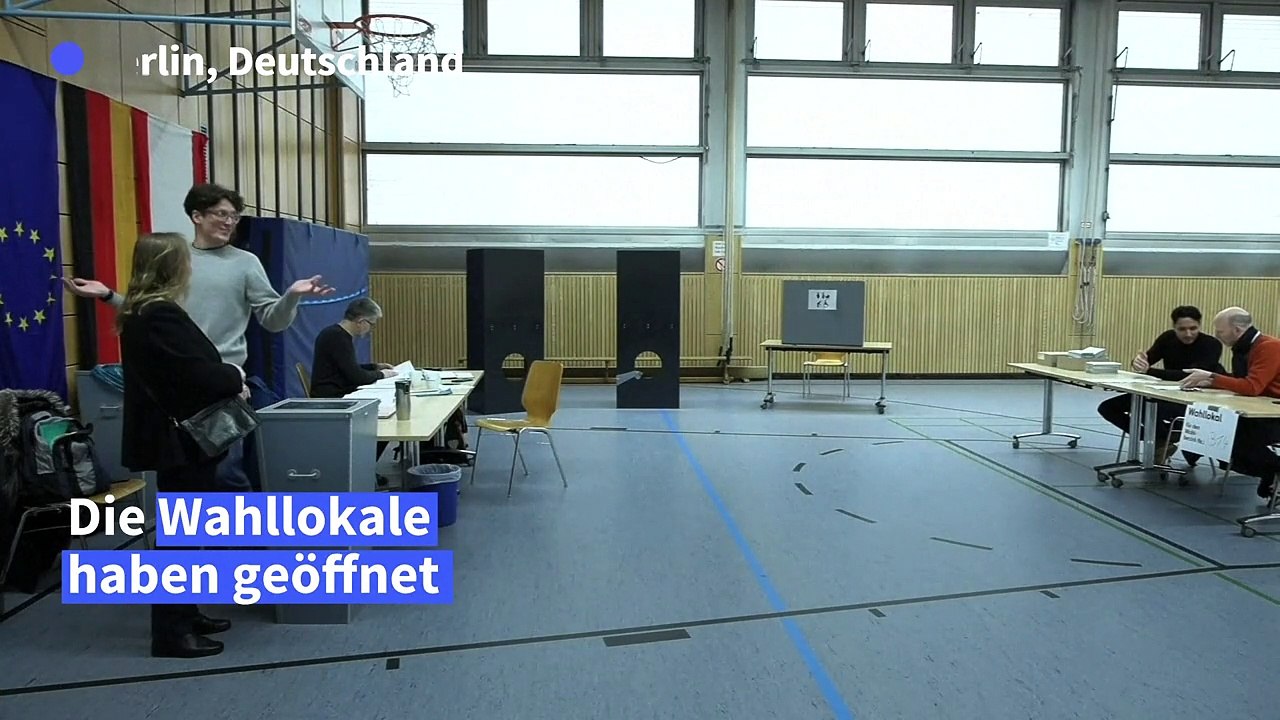 Bundestagswahl 2025: Die Wahllokale sind geöffnet