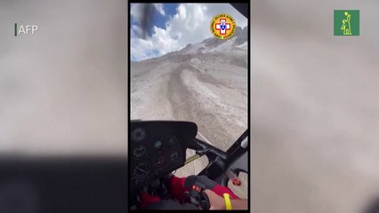 Muertos por el desprendimiento de parte de un glaciar en los Alpes italianos