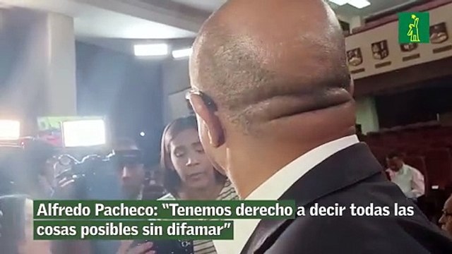 Alfredo Pacheco: “Tenemos derecho a decir todas las cosas posibles sin difamar”
