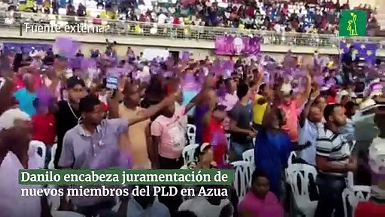 Danilo encabeza juramentación de nuevos miembros del PLD en Azua