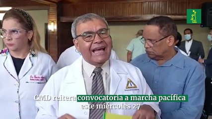 CMD reitera convocatoria a marcha pacífica este miércoles 27