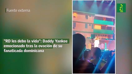 “RD les debo la vida”: Daddy Yankee emocionado tras la ovación de su fanaticada dominicana