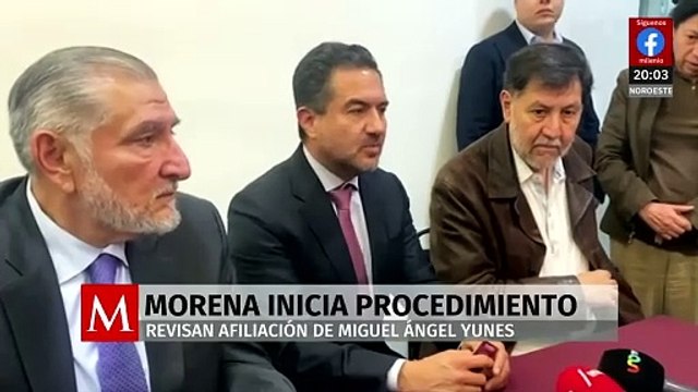 Morena revisa solicitud de afiliación de Yunes Márquez en su Comisión de Honestidad