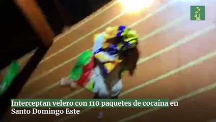 Interceptan velero con 110 paquetes de cocaína en Santo Domingo Este