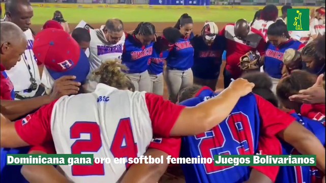 Dominicana gana oro en softbol femenino en los Juegos Bolivarianos