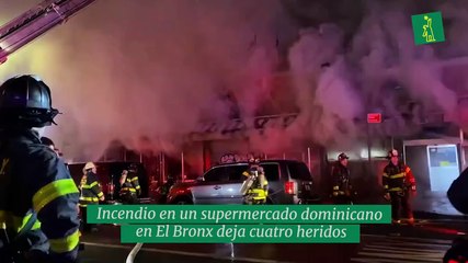 Incendio en un supermercado dominicano en El Bronx deja cuatro heridos