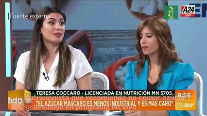 Nutricionista que recomienda no comer azúcar se desmaya en programa en vivo