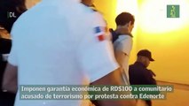 Imponen garantía económica de RD$100 a comunitario acusado de terrorismo por protesta contra Edenorte
