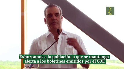 Exhortamos a la población a que se mantenga  alerta a los boletines emitidos por el COE