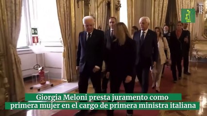 Giorgia Meloni presta juramento como primera mujer en el cargo de primera ministra italiana