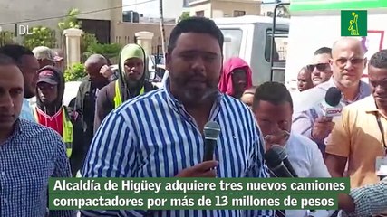 Alcaldía de Higüey adquiere tres nuevos camiones compactadores por más de 13 millones de pesos