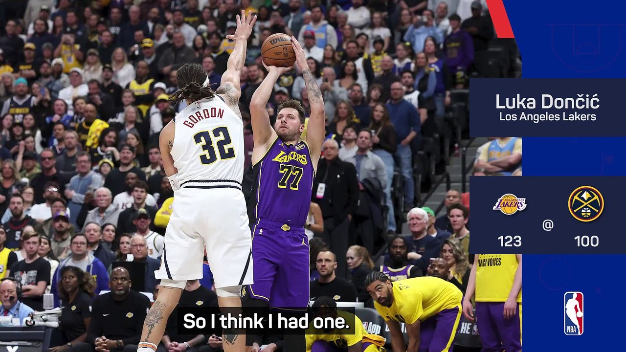 Doncic 'felt like himself' in Nuggets victory