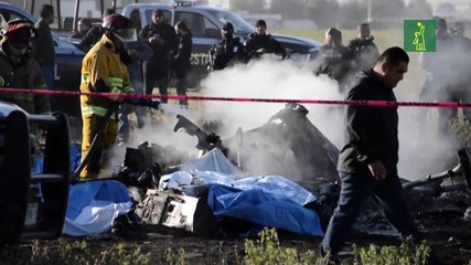 Muere funcionario de seguridad y otras cuatro personas al caer helicóptero en México