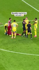 Cristiano Ronaldo's Furious Reaction After Controversial Red Card ⚽