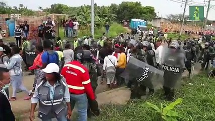 Autoridades desalojan 1.500 familias en un predio invadido en Cali, Colombia