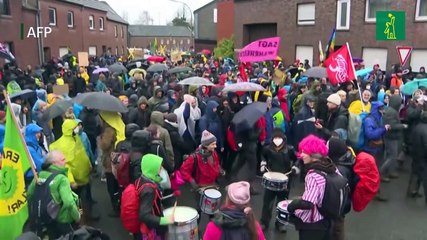 Reyertas en protesta ecologista con presencia de Greta Thunberg en Alemania