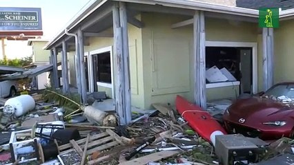 La "zona cero" del huracán Ian parece un campo de batalla tras su paso