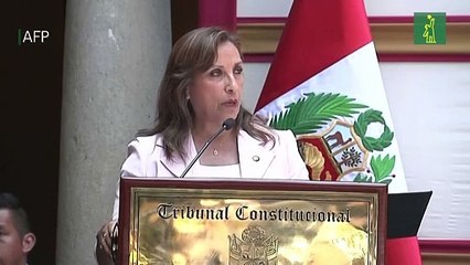 Presidenta de Perú pide que las protestas en Lima sean en paz y calma