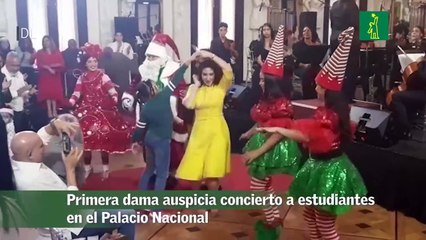 Primera dama auspicia concierto a estudiantes en el Palacio Nacional