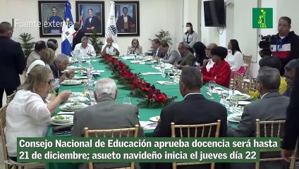 Consejo Nacional de Educación aprueba docencia será hasta 21 de diciembre; asueto navideño inicia el jueves día 22