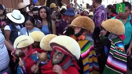 Indígenas y sus niños danzantes reactivan la celebración del Niño de Atocha en el sur de México