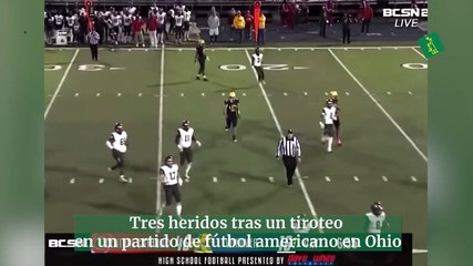 Tres heridos tras un tiroteo  en un partido de fútbol americano en Ohio