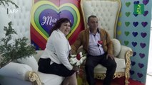 Boda colectiva en México y “tren del amor” en Kiev por San Valentín