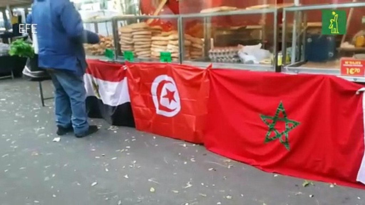 El mercado más árabe de París se vuelca con Marruecos