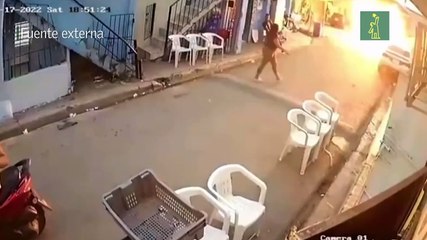 Momento en que explota tanque en Katanga de Los Mina